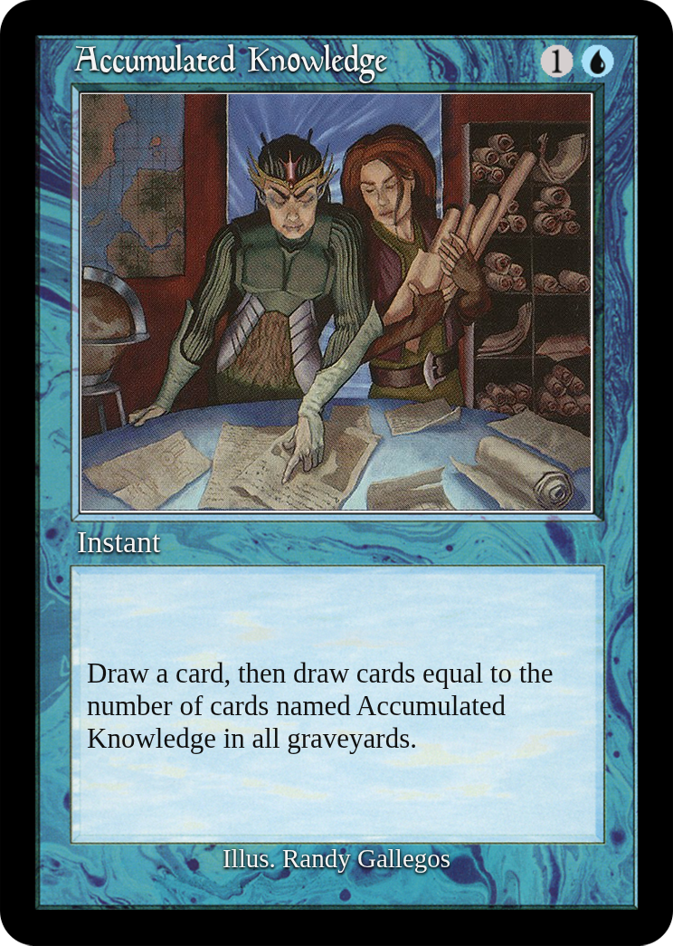 Accumulated Knowledge